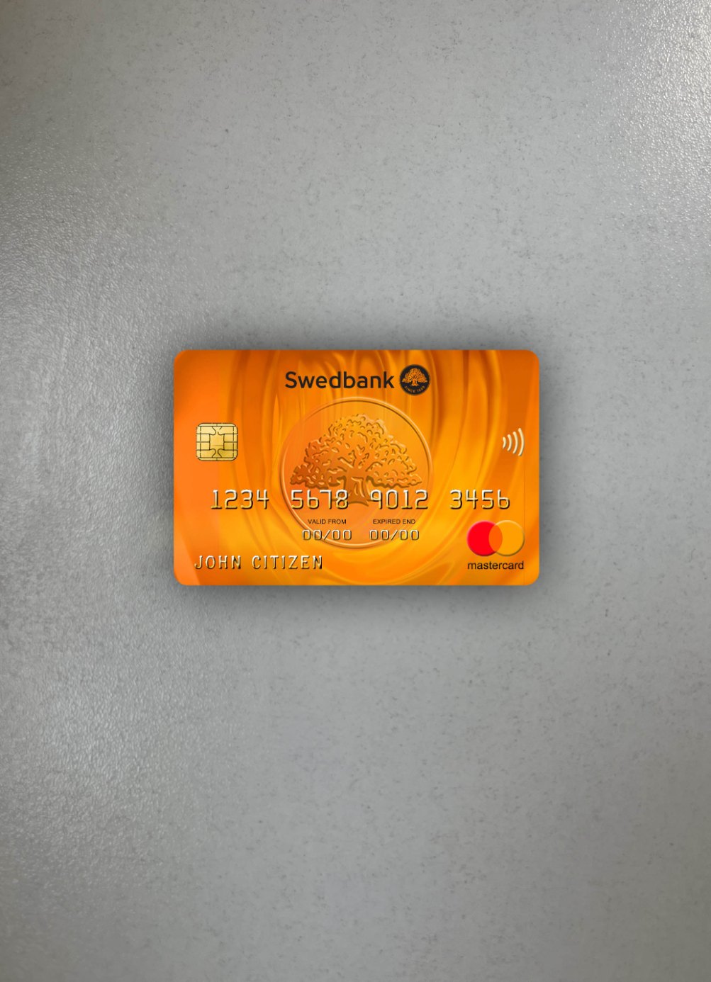 Download Latvia Swedbank mastercard photolook front Photoshop template